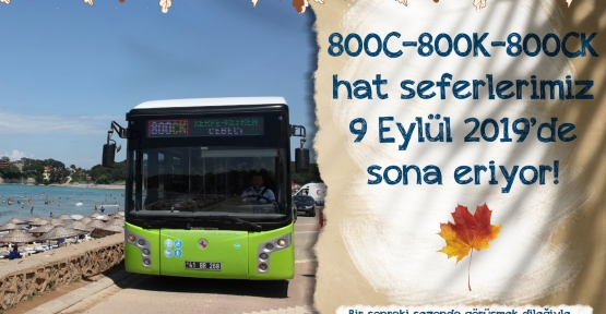 800CK Hattı Seferleri Sona Eriyor