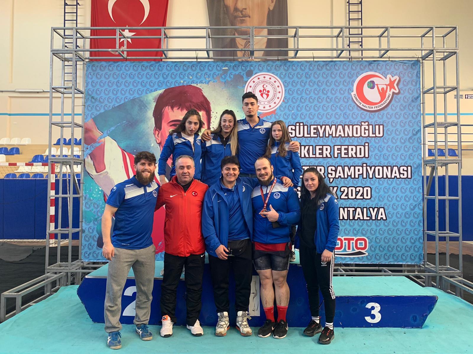 Halterciler, Türkiye Şampiyonası’ndan Mutlu Döndü