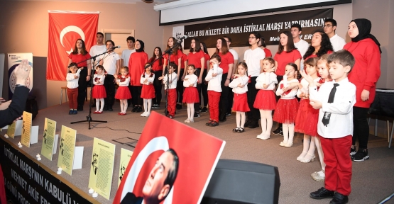 İSTİKLAL MARŞI VE MİLLİ ŞAİR KARTEPE’DE SAYGI İLE ANILDI