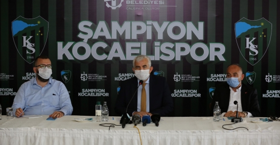 Şampiyon Kocaelispor’a Yakışan Kutlama