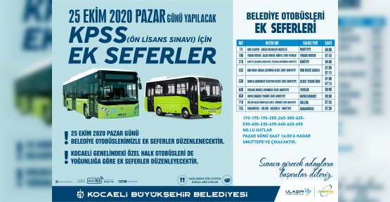 BÜYÜKŞEHİR’DEN KPSS İÇİN EK SEFERLER