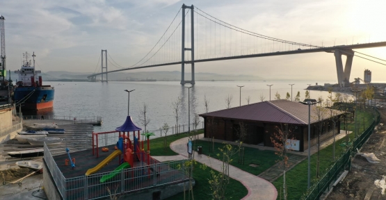 Osmangazi Köprüsü Manzaralı Sahil Parkı Tamamlandı