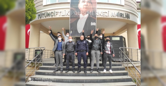 Ülkücü Gençlerden Polis Teşkilatına Ziyaret