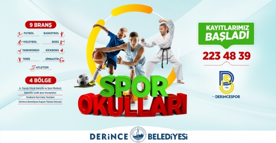 Derince’de Spor Okulları İçin Kayıt Zamanı