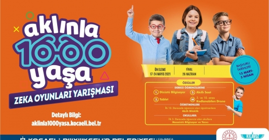    ‘’Ödüllü Aklınla 1000 Yaşa’’ Yarışmasında Final Heyecanı