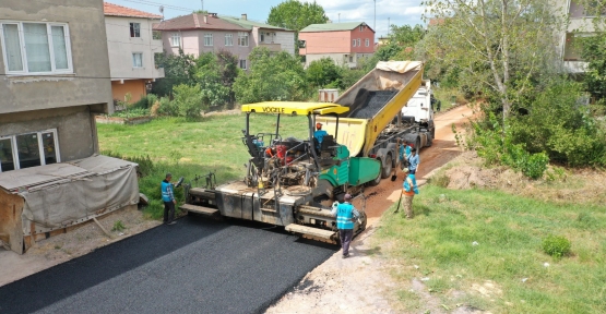 Altyapı Sonrası Yollar Asfaltlanıyor