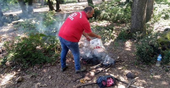 Büyükşehir A Takımı Ekipleri, Ateş Yakan Piknikçileri Uyardı