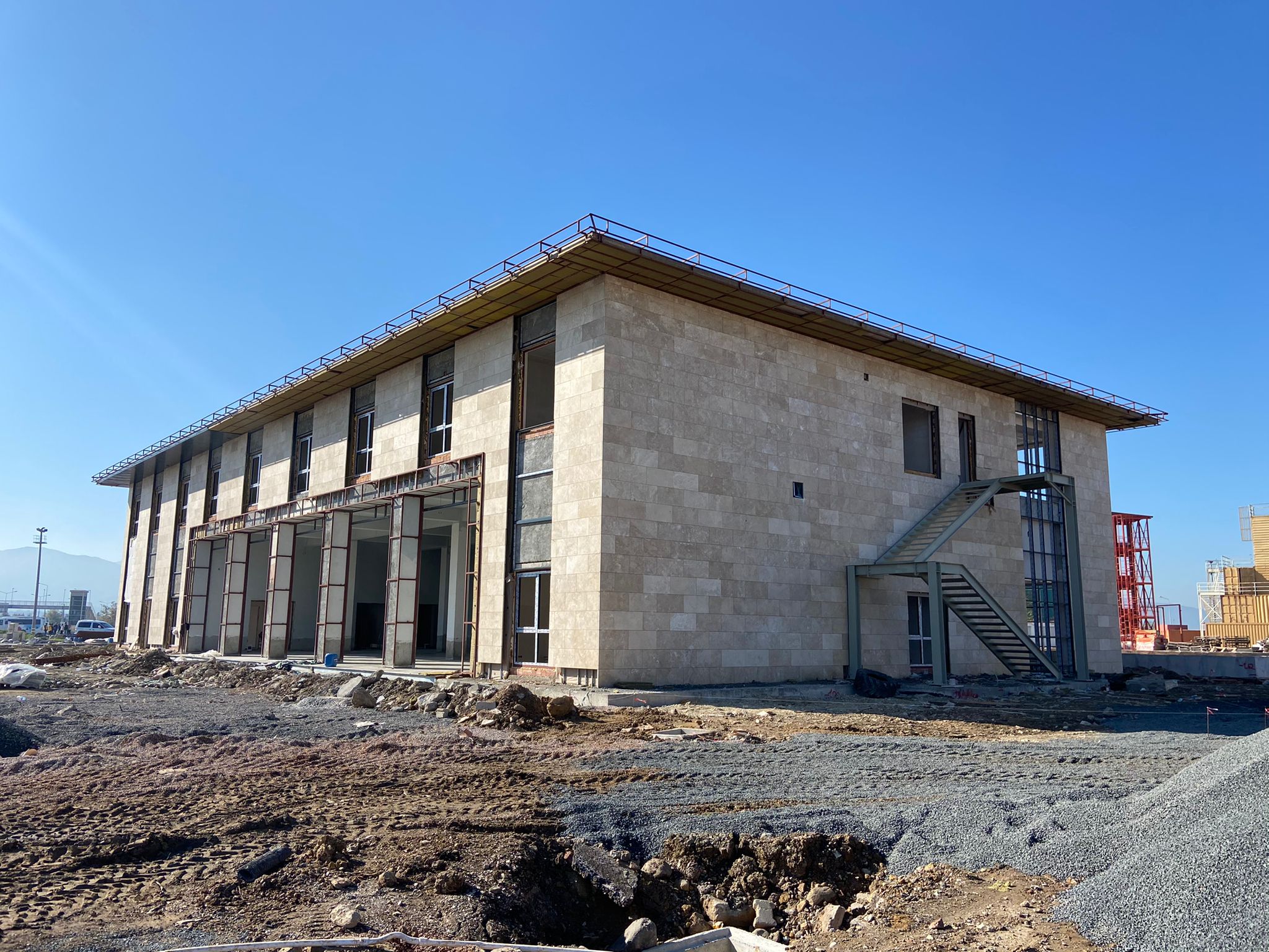 İtfaiye’nin Yeni Binasında Hummalı Çalışma