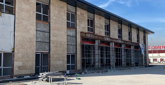 İtfaiye’nin Yeni Binasında Yoğun Çalışma