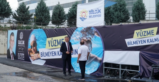 Gölcüklü Çocuklar Dev Açık Havuzda Yüzme Öğrenecek