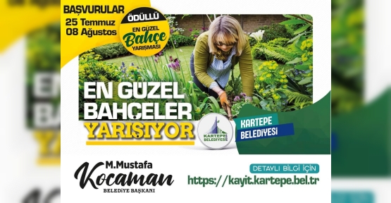 Kartepe’nin En Güzel Bahçesi Yarışması Başlıyor