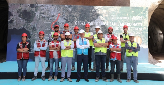 Gebze OSB-Darıca Metro Hattında İlk Işık Göründü