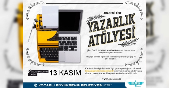 Akademi Lise Yazarlık Atölyesi’nde Yeni Dönem Kayıtları Başlıyor