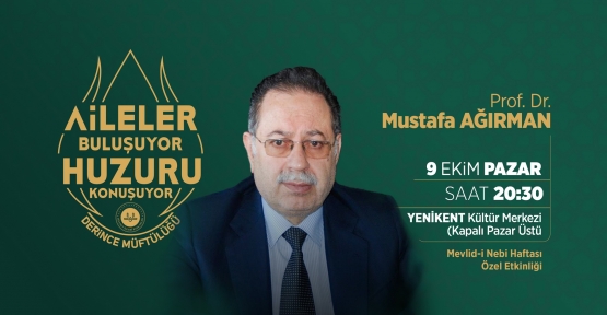 Derince’de Mevlid-i Nebi Haftası’na Özel Konferans