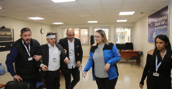 Gölcük’te Gerçeğini Aratmayan Afet Tatbikatı