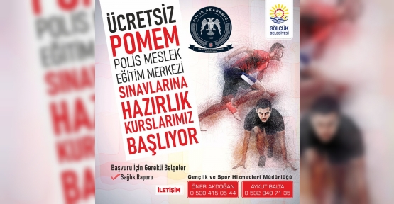 Gölcük Belediyesi Ücretsiz Pomem Sınavı Hazırlık Kursu Kayıtları Başladı