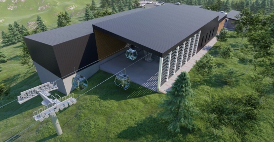 Teleferik Projesinde Temel Betonu Atıldı