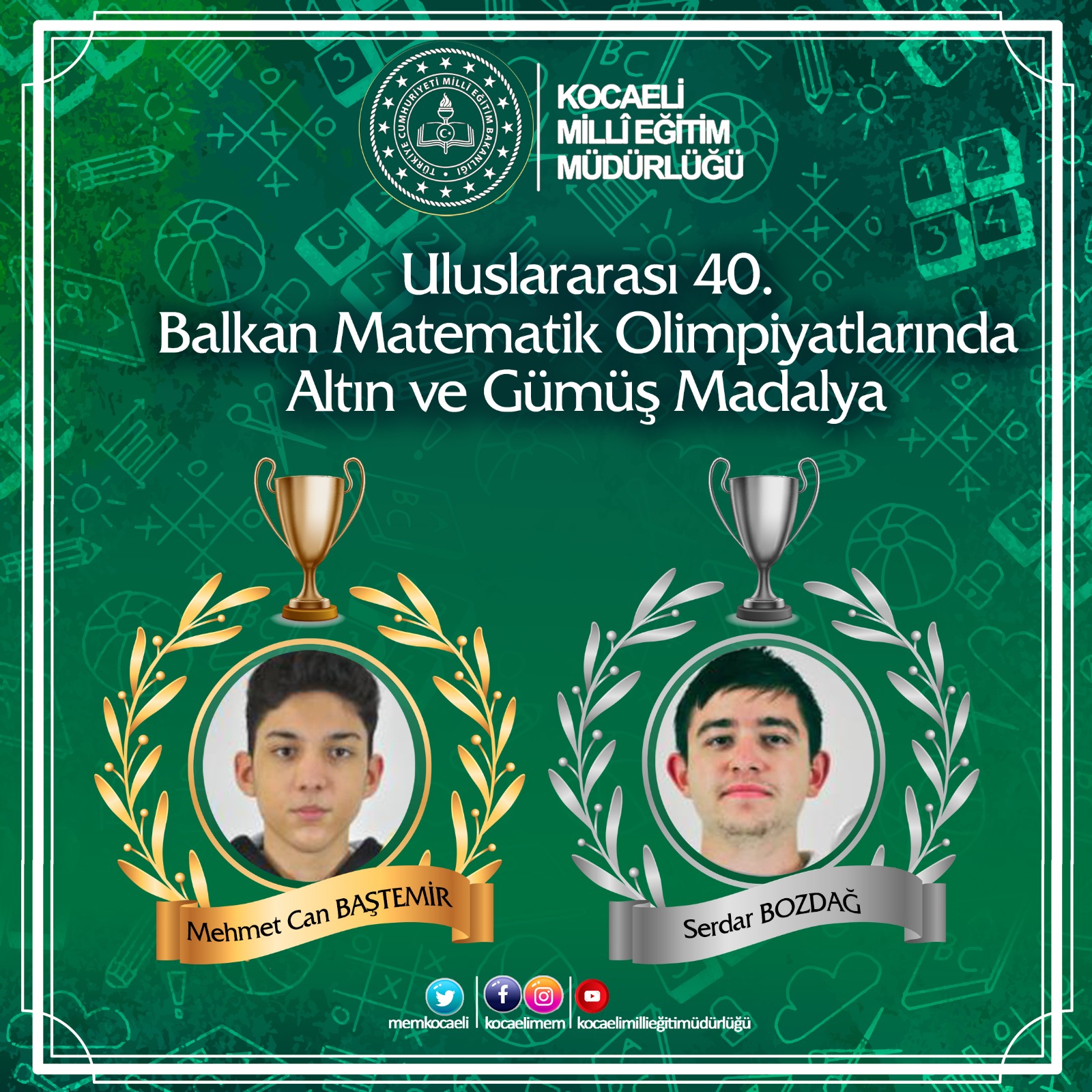 40. Balkan Matematik Olimpiyatı’nda Kocaeli Rüzgârı