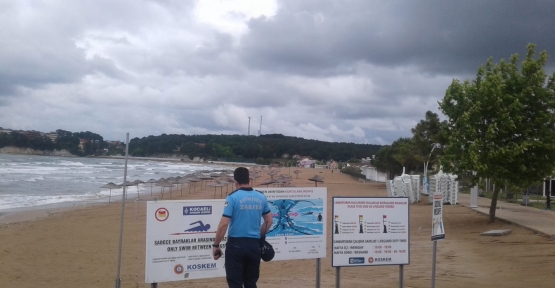Büyükşehir Zabıta Plajlarda Görev Başında
