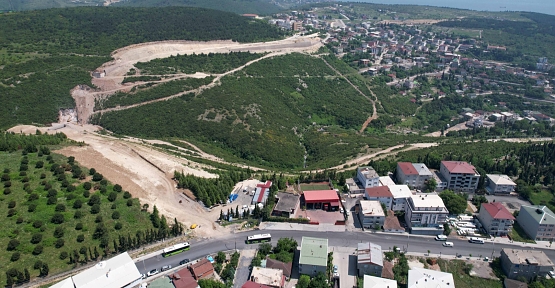 Dilovası Devlet Hastanesi Bağlantı Yolu İlerliyor