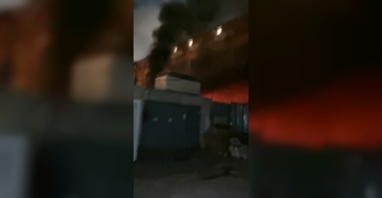 Geri Dönüşüm Fabrikasının Deposunda Yangın