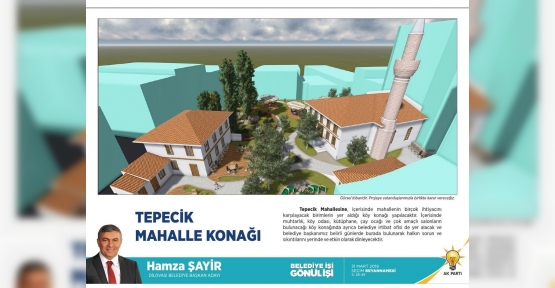 Tepecik Mahalle Konağı Hızla Yükseliyor