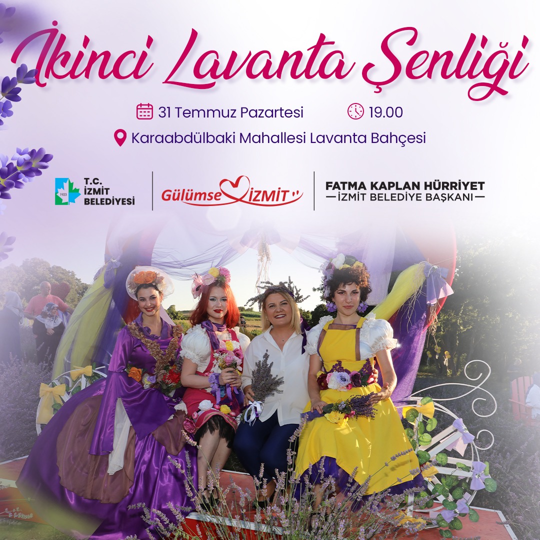İzmit Belediyesi, 2. Lavanta Şenliği’ni 31 Temmuz’a Erteledi 