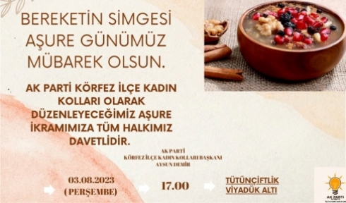 AK Partili Demir’den  AŞURE ÇAĞRISI!