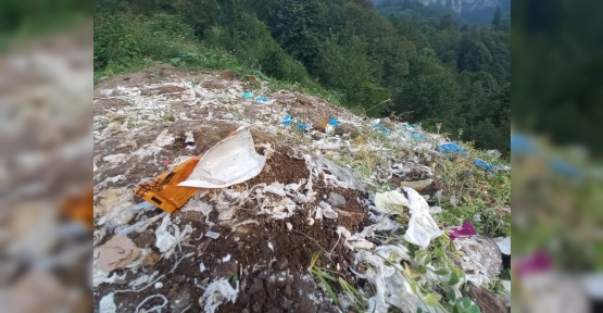 Bir Kamyon Dolusu Tıbbi Atığı Doğaya Attılar