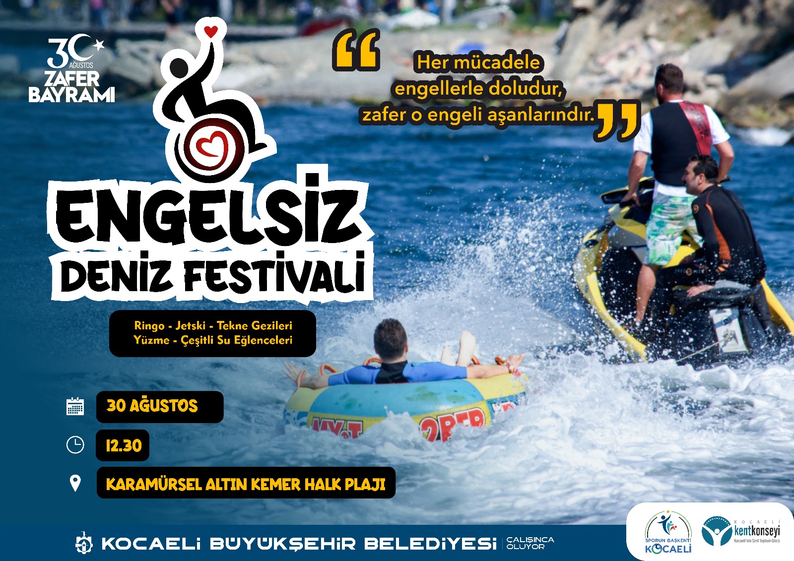 Büyükşehir’den 3. Engelsiz Deniz Festivali