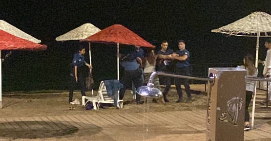 BOĞULMA TEHLİKESİ GEÇİREN KADIN POLİSE MUKAVEMETTEN GÖZALTINA ALINDI