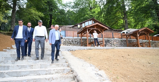 Kartepe Çamçeşme Mesire Alanında Son Dokunuşlar