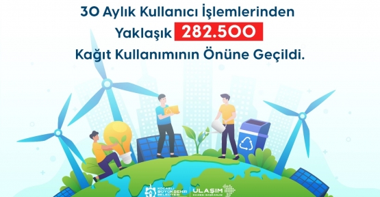 URBAS, 282 BİN 500 KÂĞIT TASARRUFU SAĞLADI