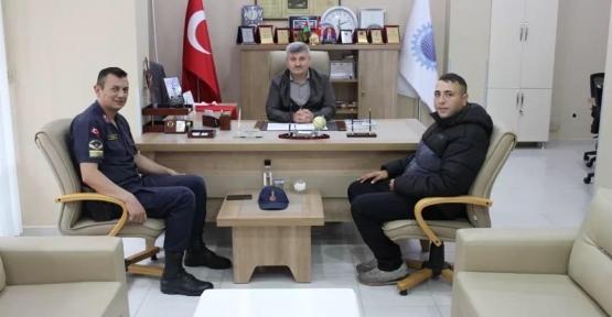 Jandarma Komutanlarından Esnaf Odası Ziyareti