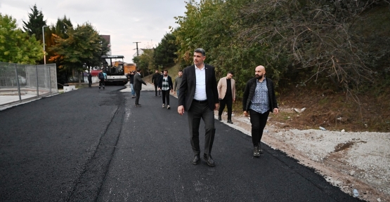Kartepe’de İki Caddeye 3700 Ton Asfalt Serildi