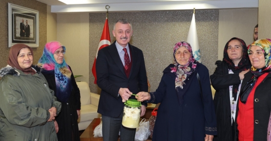Kandıralı Üreten Kadınlardan Başkan Büyükakın’a Ziyaret