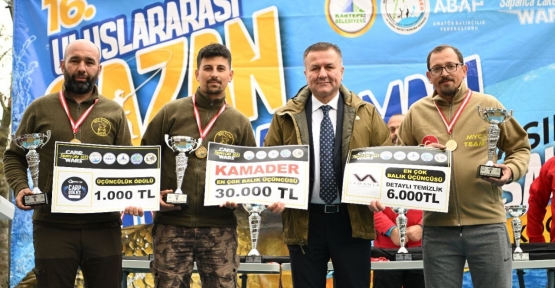 Sazan Tutma Yarışmasında Dereceye Girenler Ödülüne Kavuştu