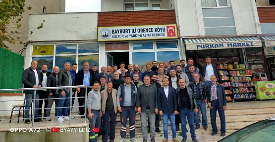 Bayburt Örence Köyü Derneği’nde  Kahraman Yeniden Başkan Seçildi