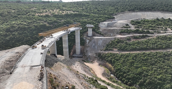 Dilovası Hastane Yolu’nda 40 Kirişin Montajı Tamam