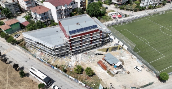Hasan Doğan Gençlik Merkezi'nde Kompozit Cephe İmalatı Yapılıyor