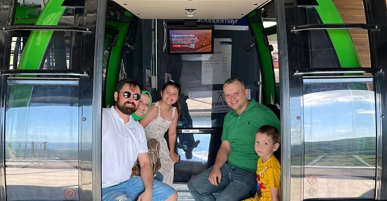 Karnesini Alan Teleferiğe Koştu