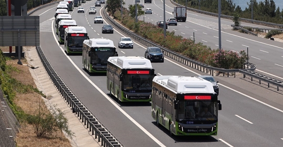 Büyükşehir'in Yeni Aldığı 81 Otobüsten 30'u Daha Şehre Ulaştı
