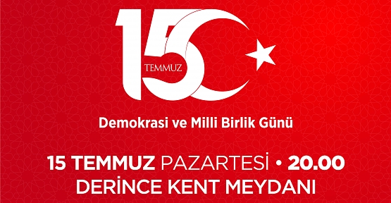 Derince’de 15 Temmuz Anma Programı