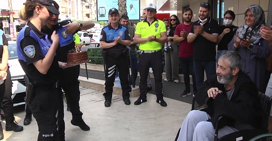 Kanser Tedavisi Gören Polis Memuruna Meslektaşlarından Duygunlandıran Sürpriz