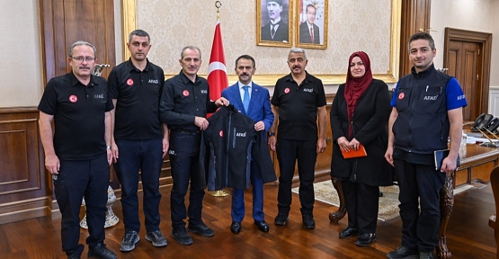 AFAD Müdürü Koçan Ve Şube Müdürleri Vali Aktaş’ı Ziyaret Ettiler