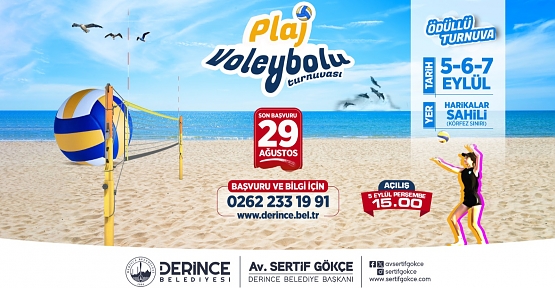 Derince´de Plaj Voleybolu Heyecanı Yaşanacak