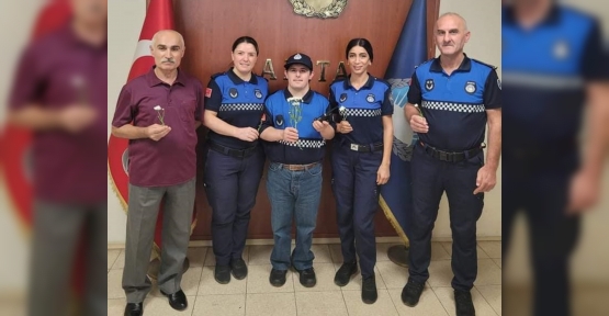 Down Sendromlu Mustafa’nın Zabıta Olma Hayali Gerçek Oldu