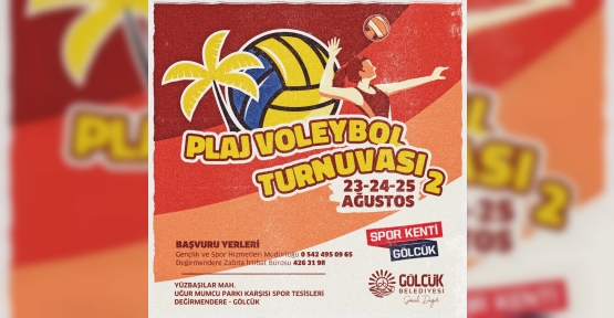 GÖLCÜK’TE PLAJ VOLEYBOLU YOĞUN İSTEK ÜZERİNE YENİDEN BAŞLIYOR