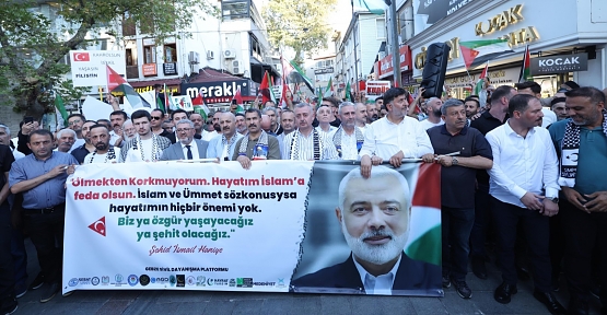 Kocaeli, Şehit Haniye Ve Filistin İçin Meydanda