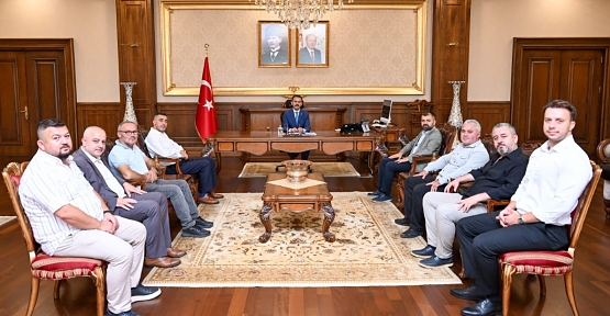 Vali İlhami Aktaş’a İZKANDER Yönetiminden Hayırlı Olsun Ziyareti